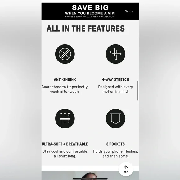 Evolve Fabletics Scrub Top - Picture 5 of 7